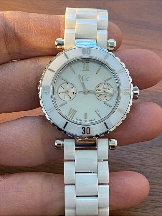 Women’s White Ceramic Multifunction Watch